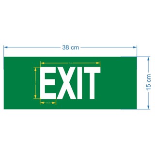 Sign Exit - Sticker Cutting Only