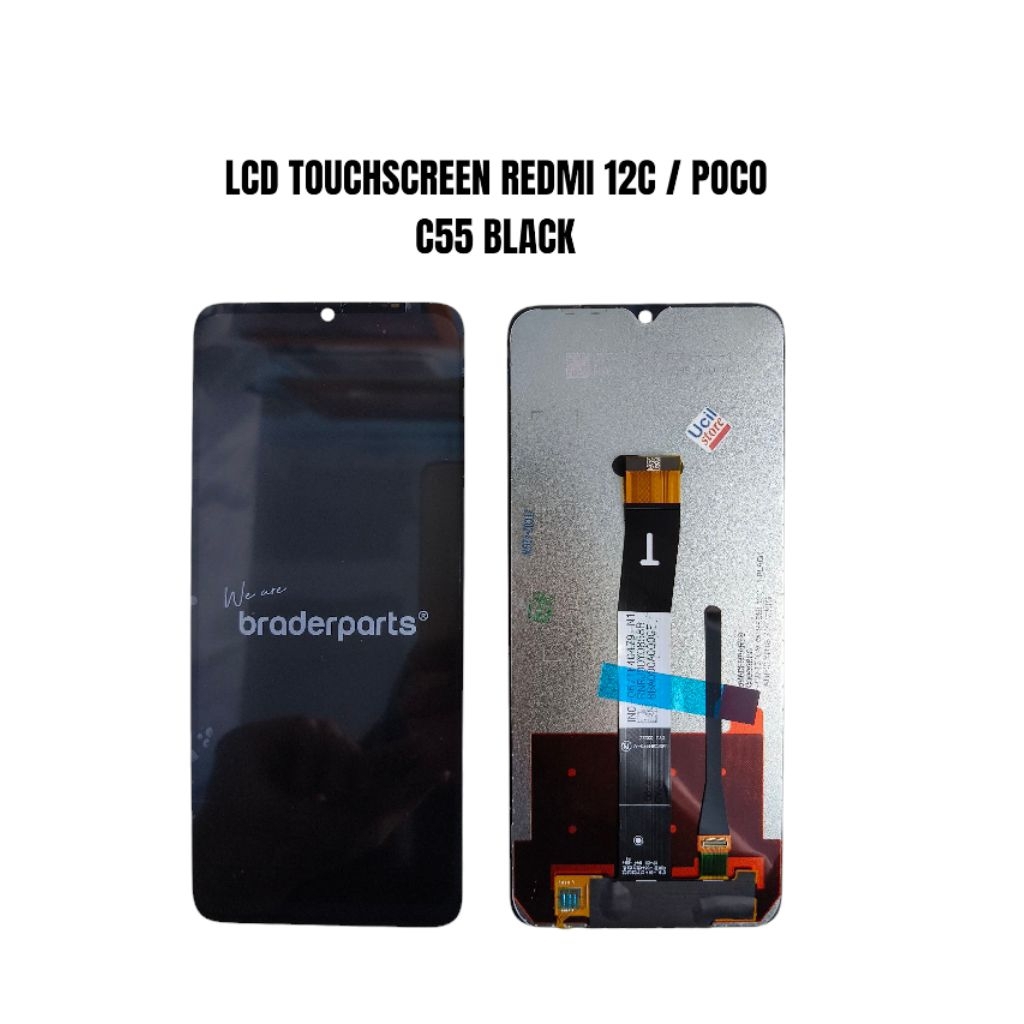 LCD TOUCHSCREEN REDMI 12C/ POCO C55 BLACK