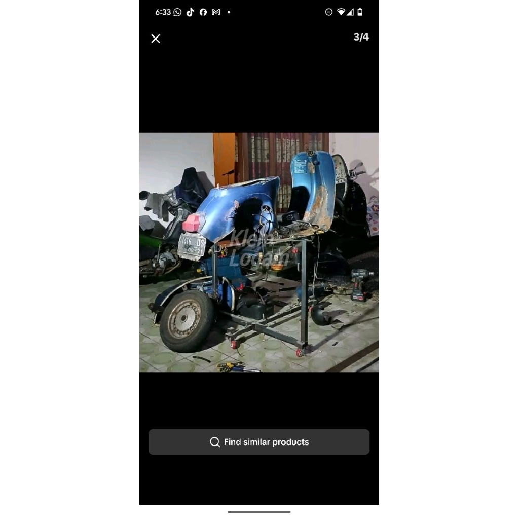 Stand cat frame rangka motor