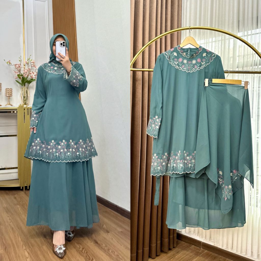 New Arrival / Malay set rok & hijab