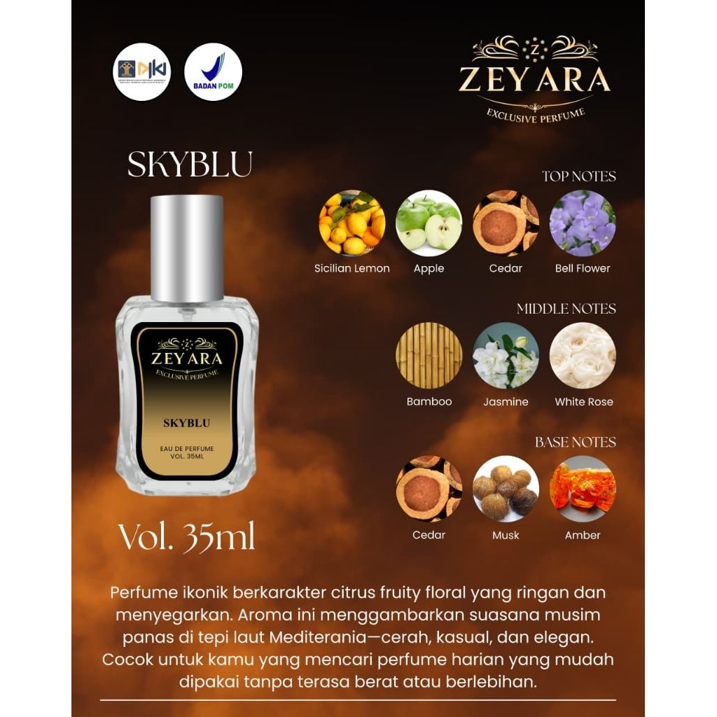 ZEYARA| SKYBLUE| Eau De Parfume