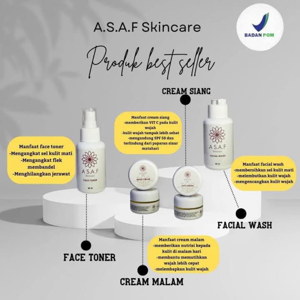 3 PAKET ASAF SKINCARE