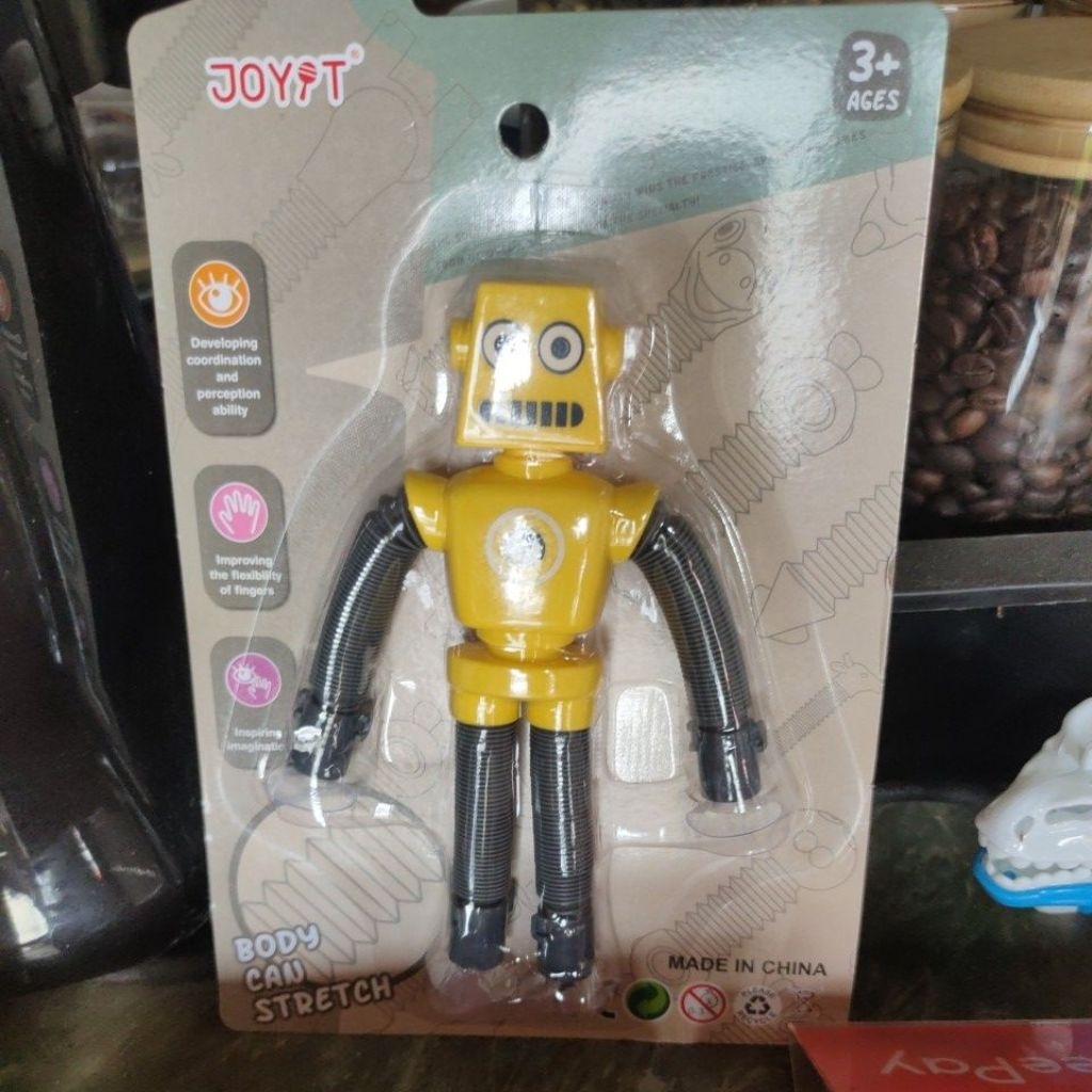 retro robot body can stretch