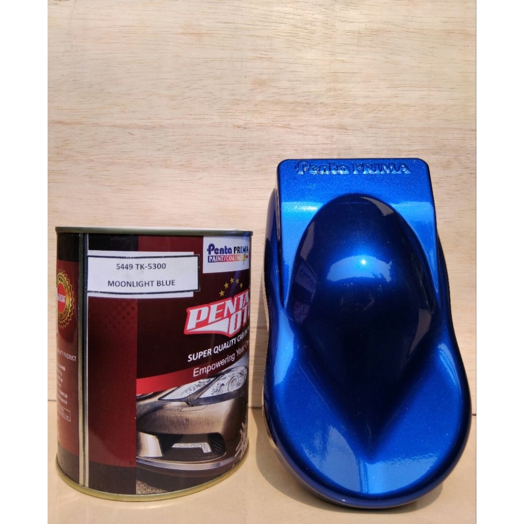 Cat moonlight blue Penta warna biru