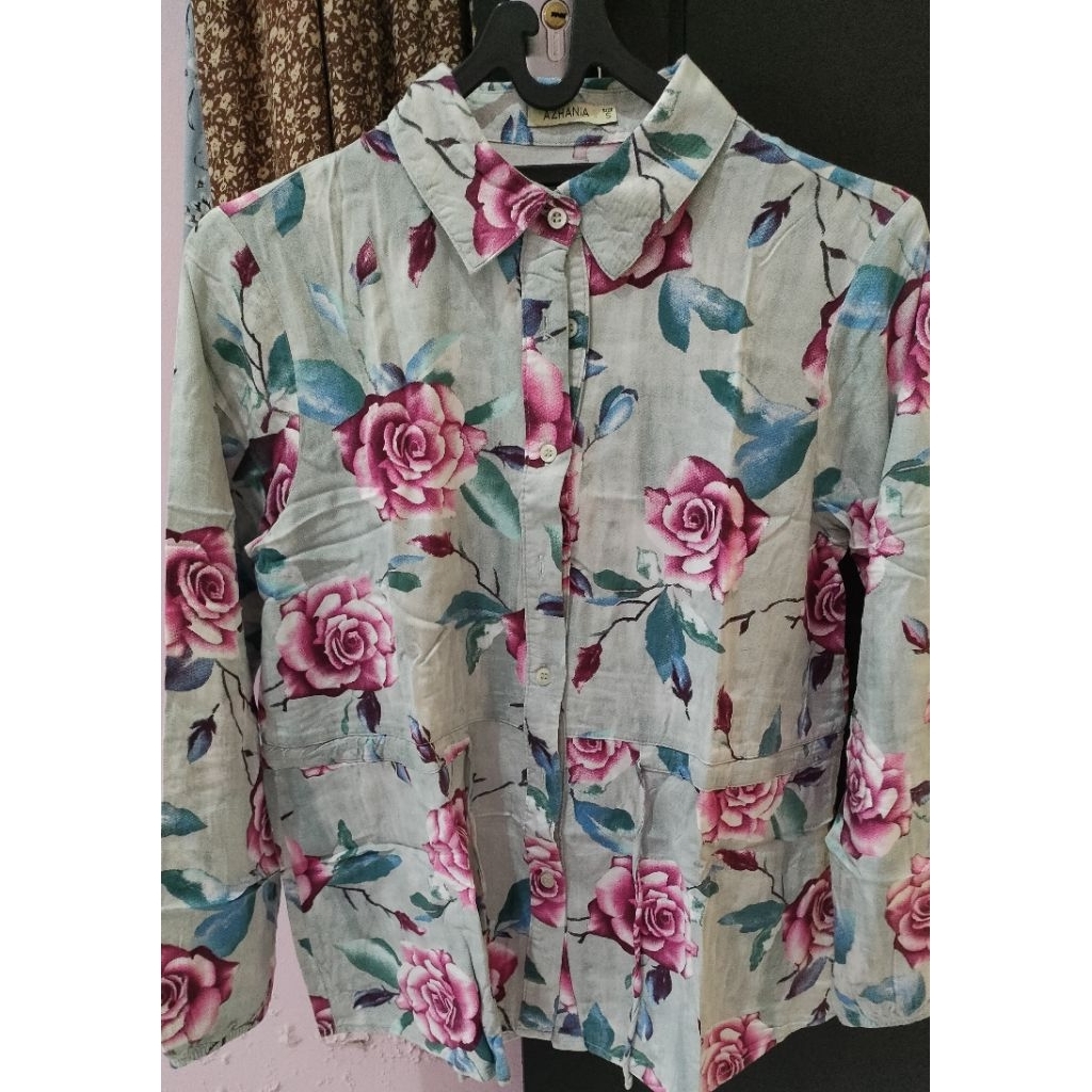 blouse atasan wanita bunga