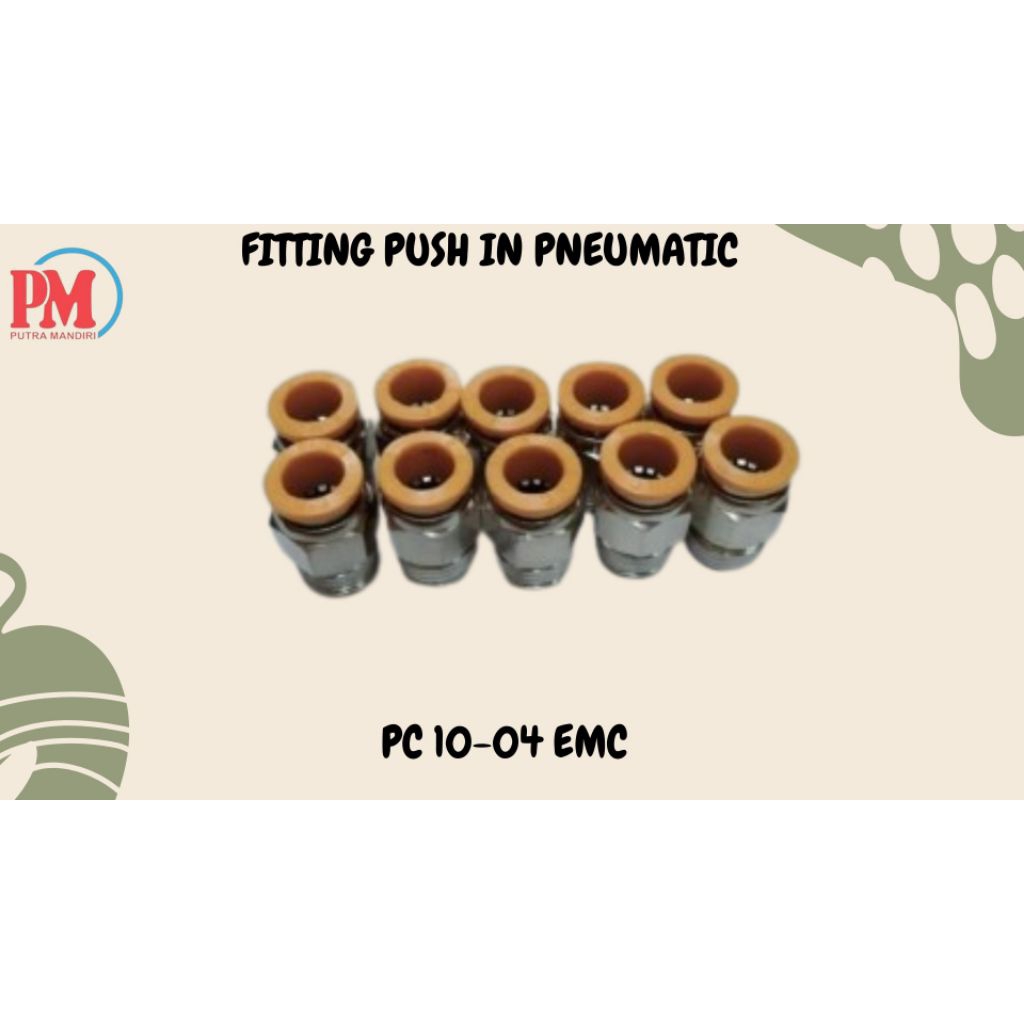 fitting push in Pneumatic EMC PC 10-04