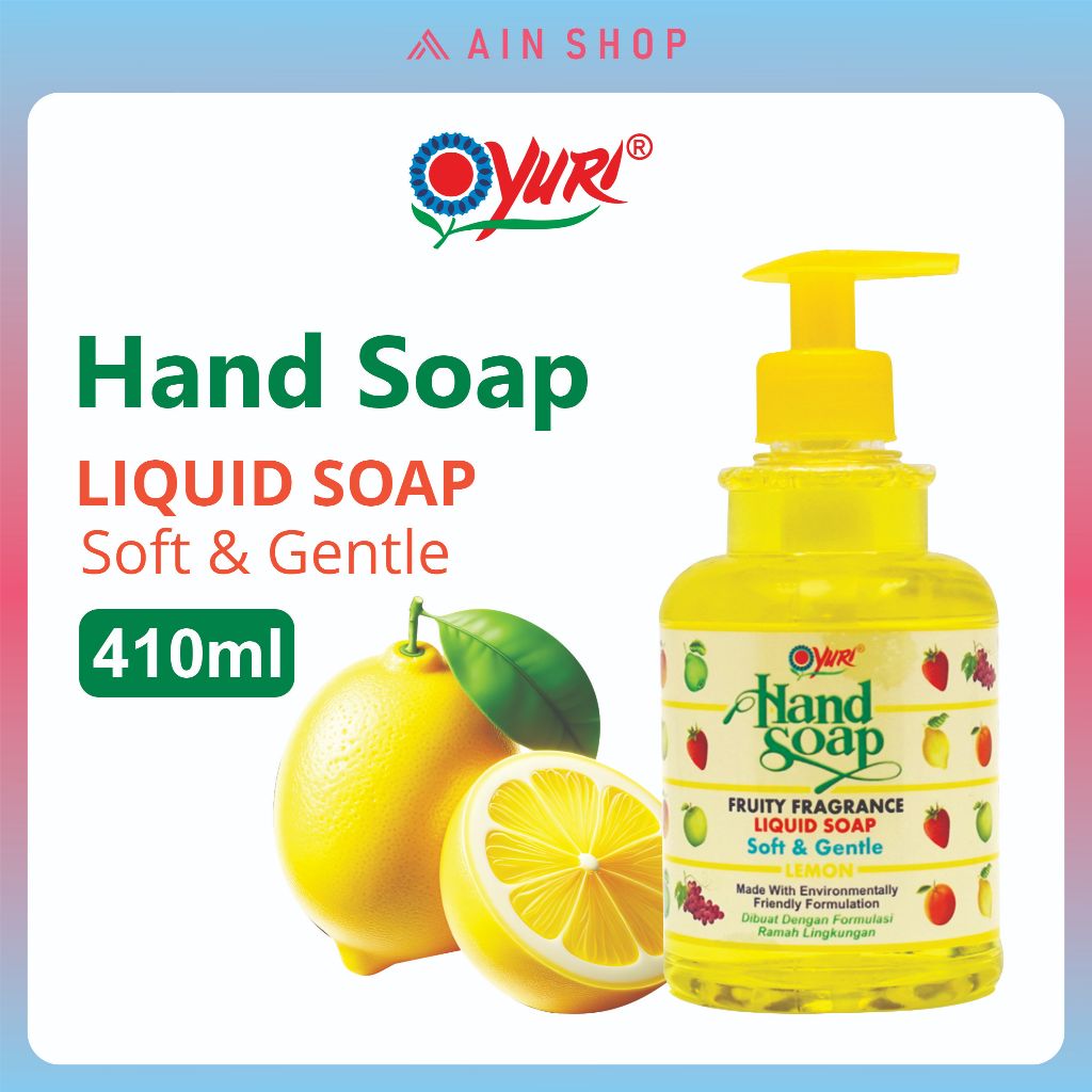 Yuri Premium Hand Soap Lemon Pump 410 ml