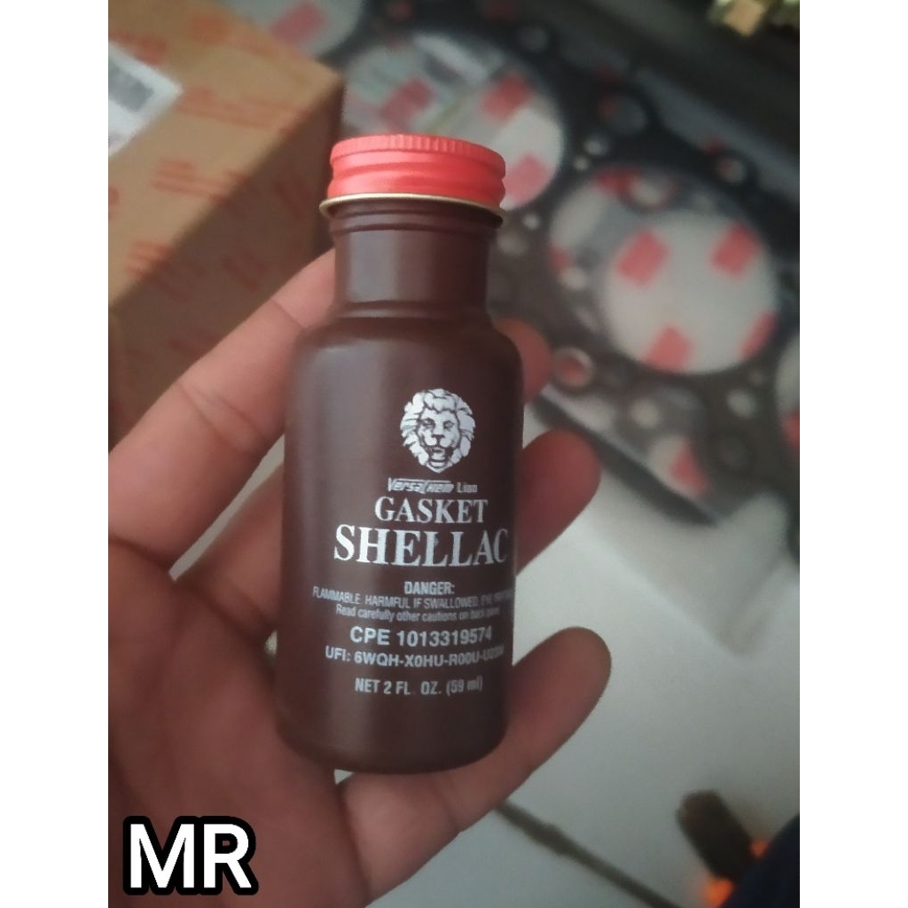 gasket shellac lem coklat indian
