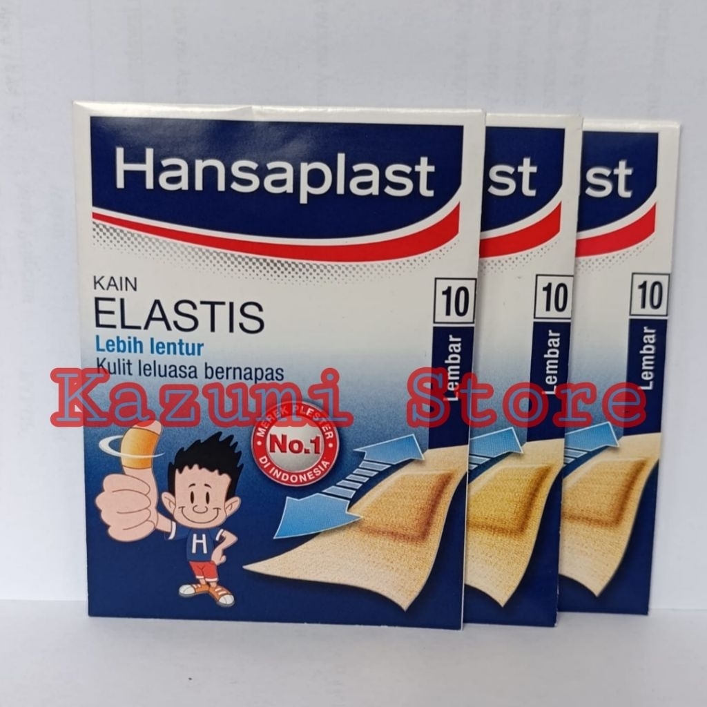 10 Lembar Hansaplast Kain Elastis - isi 10