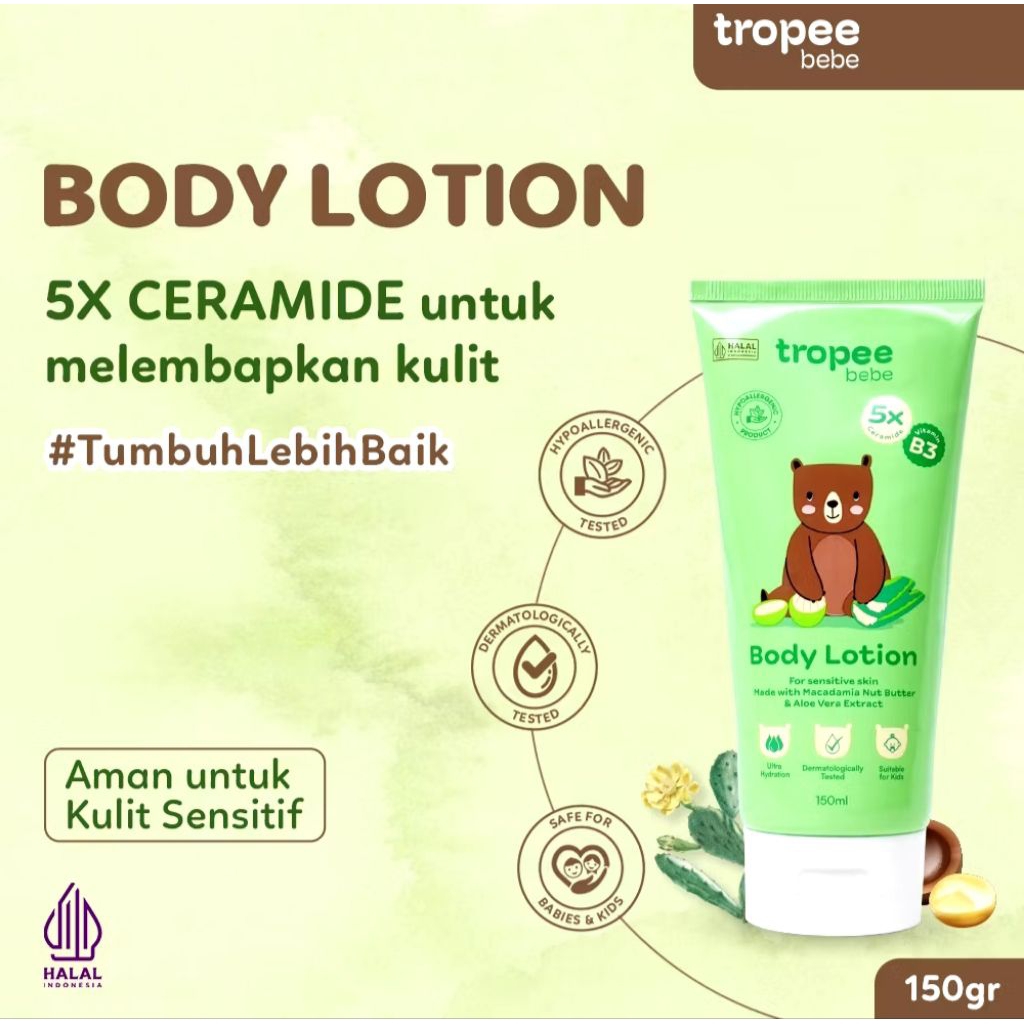 Tropee Bebe Body Lotion 150ml