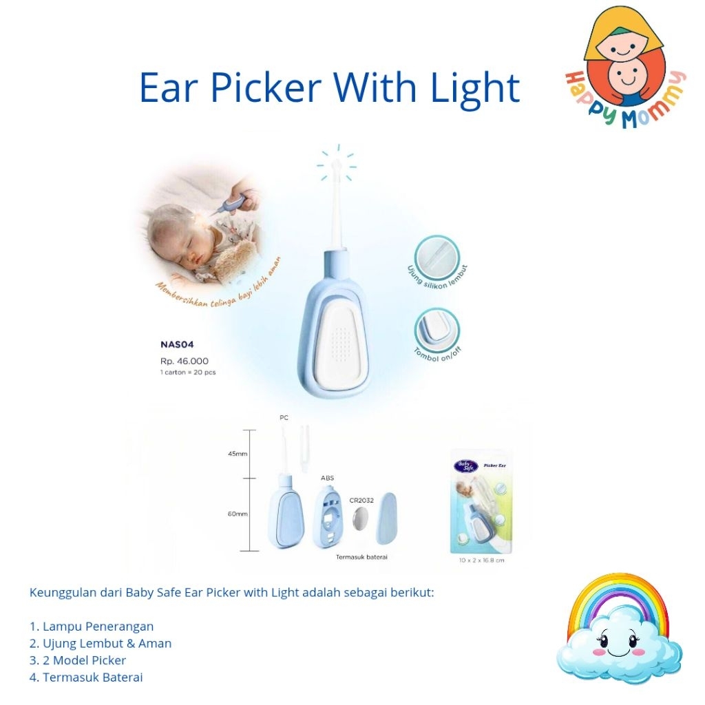 Ear picker with light