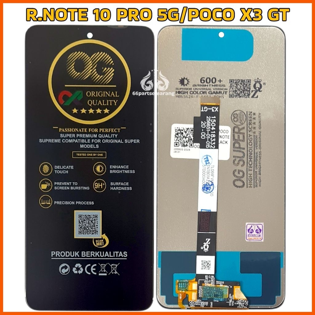 Lcd Touchscreen Redmi Note 10 Pro 5G / Poco X3 GT FULLSET