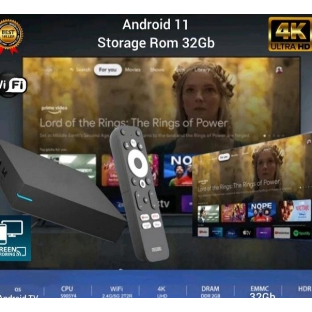 Android Box TV 32gb 4K HD