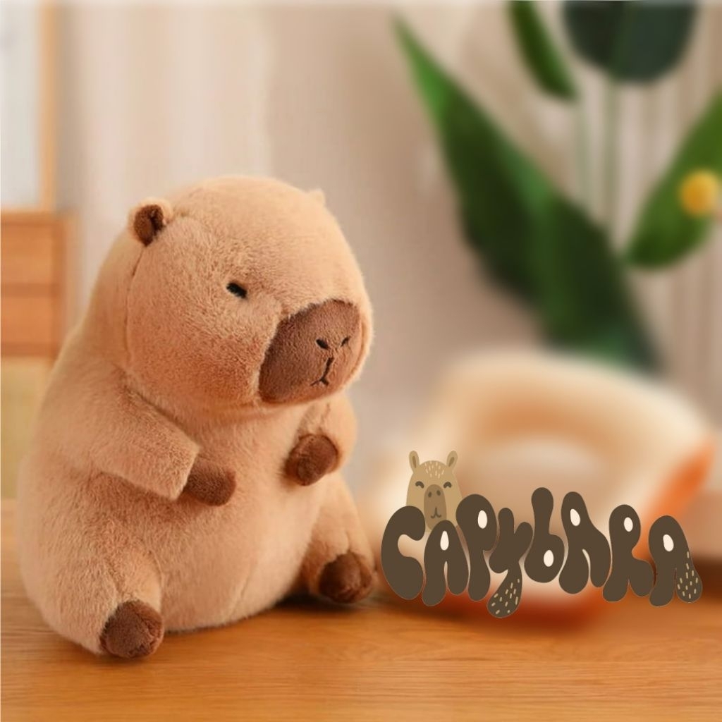 Boneka Capybara Lucu Kapibara 25cm