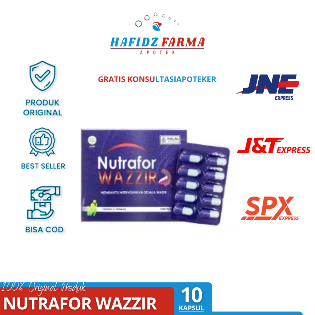 (Live) Nutrafor Wazzir 10 Kapsul