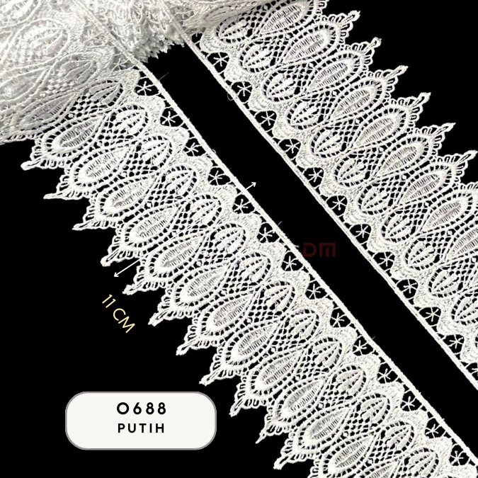 0688 Renda Zipper Polyester 11cm