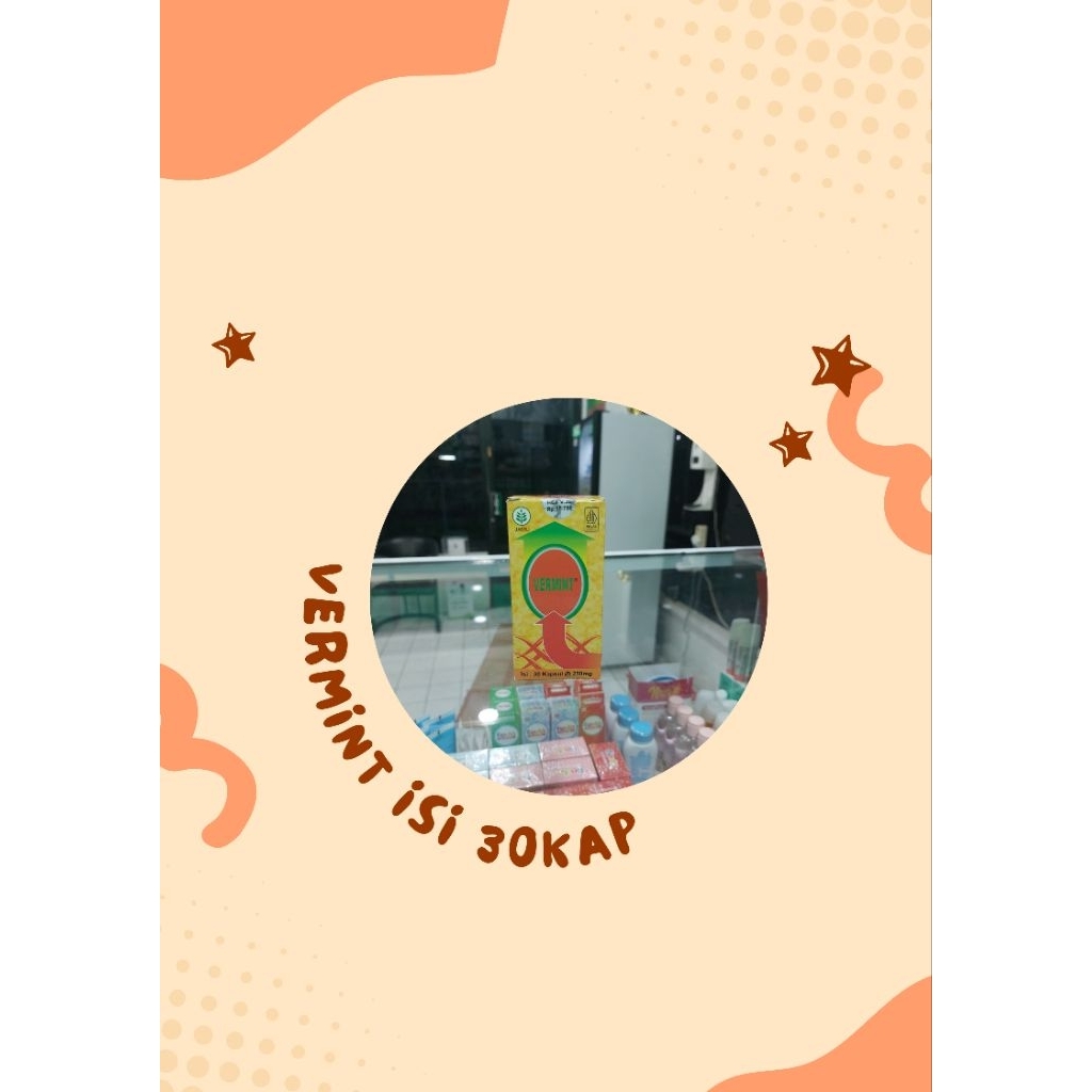 Vermint kapsul cacing isi 30kap