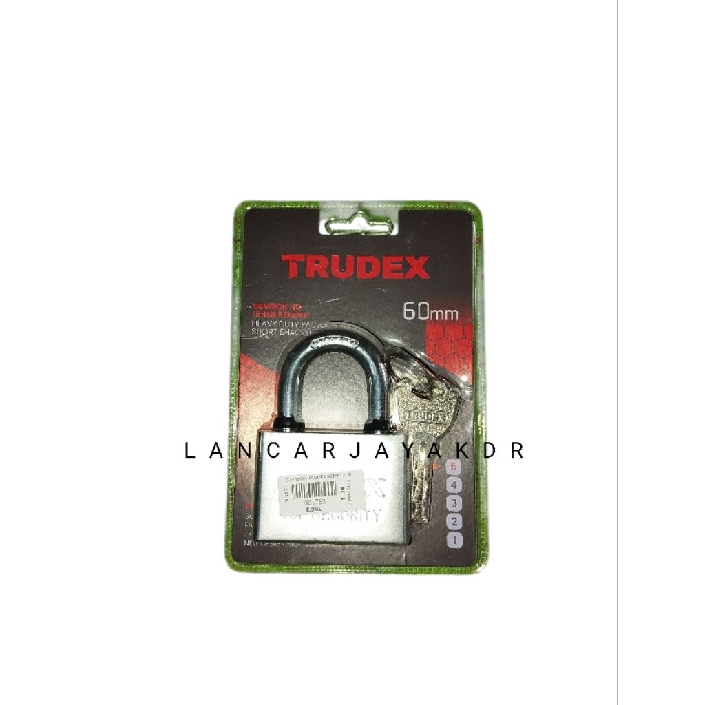 Gembok Trudex 60mm pendek