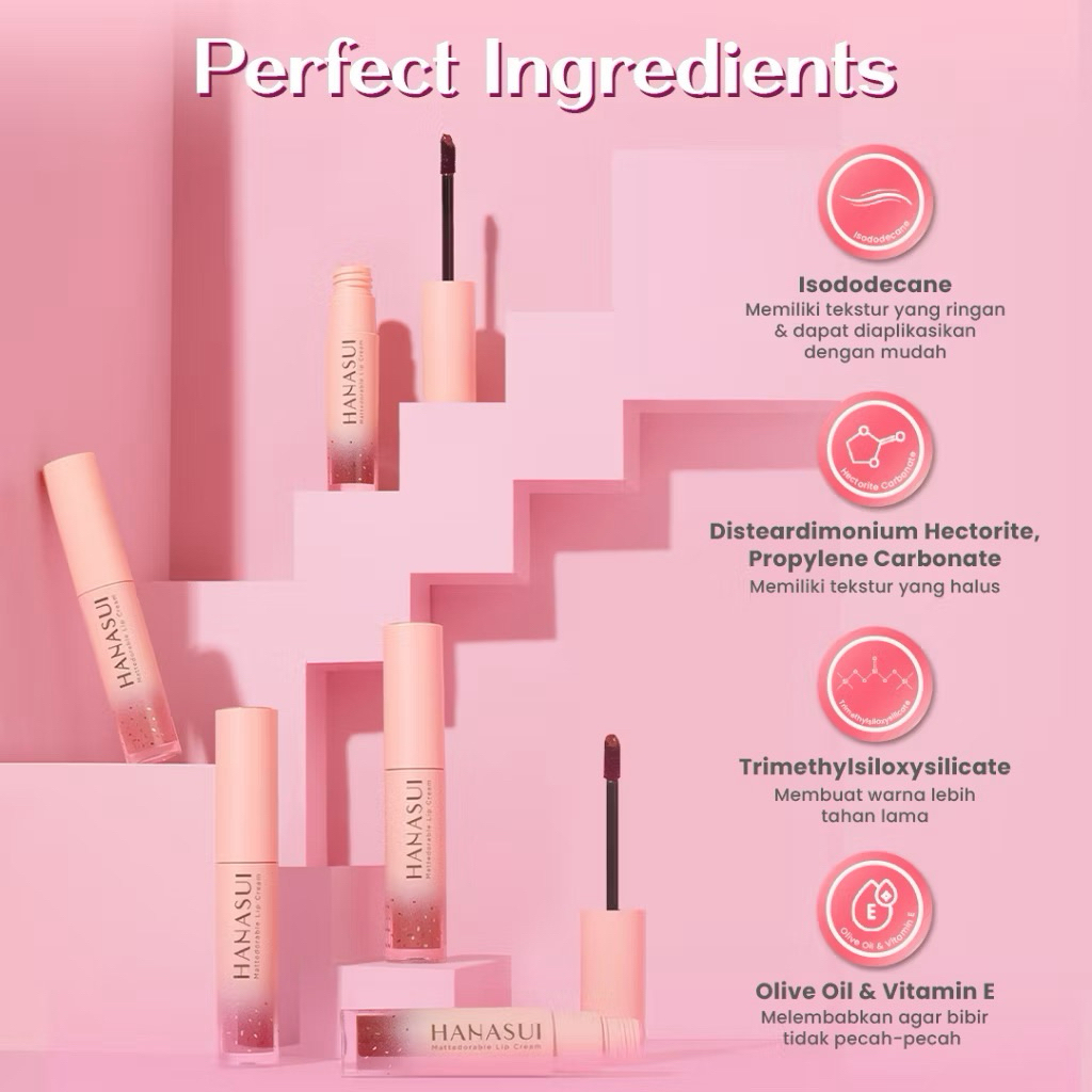 HANASUI - MATTEDORABLE LIPCREAM
