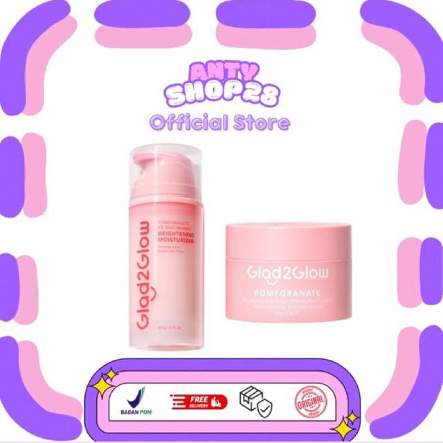 GLAD2GLOW MOISTURIZER POMEGRANATE