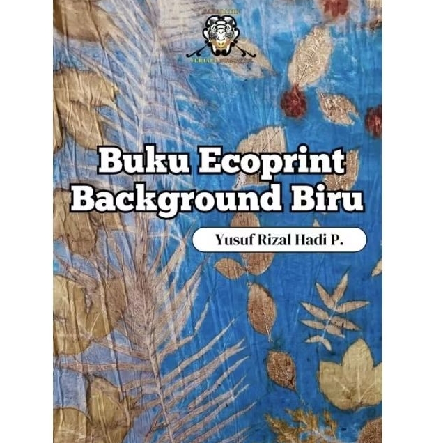 Buku Ecoprint Background Biru