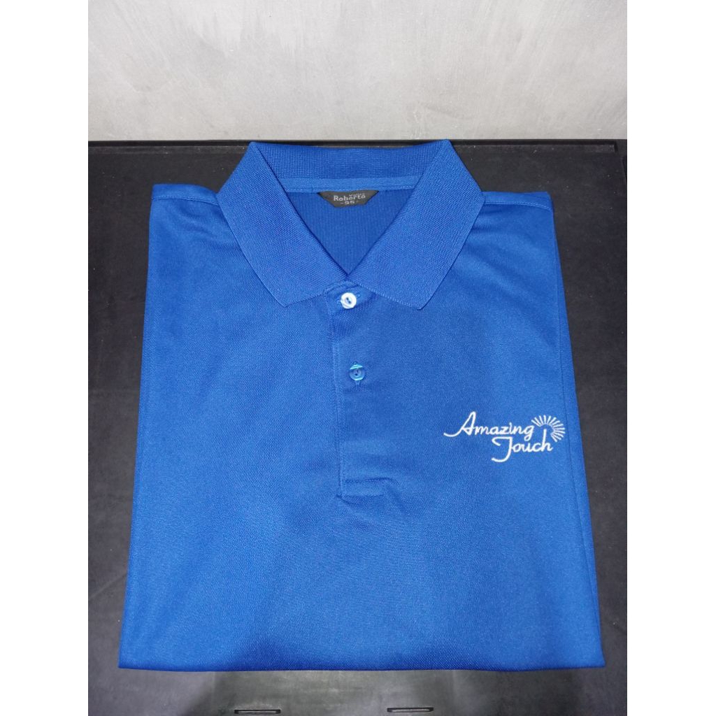 Polo Shirt Pria Biru Large