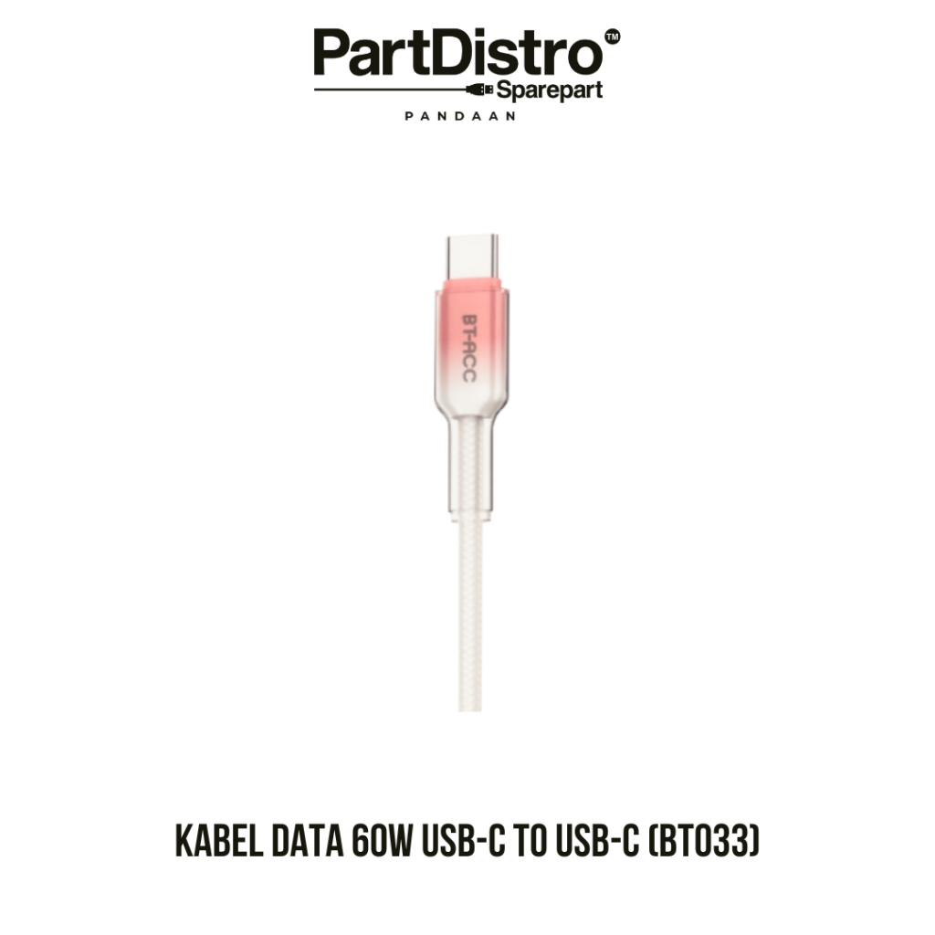 Kabel Data 60W USB-C To USB-C (BT033)