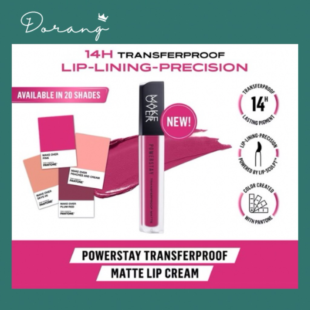 MAKE OVER Powerstay Transferproof Matte Lipcream