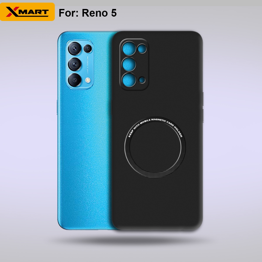 Softcase Oppo Reno 5 Casing With Ring Magnetic