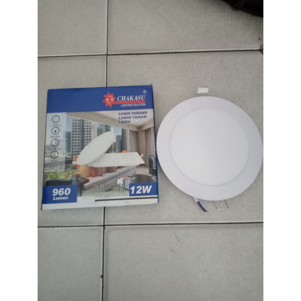 LED panel chakasu 12watt IB bulat putih