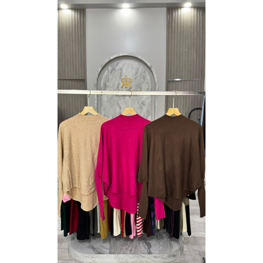 Batwing Rajut Polos Jumbo
