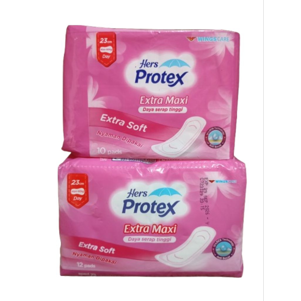 Hers Protex 23cm/12/10pads non.wing Extra Maxi Soft