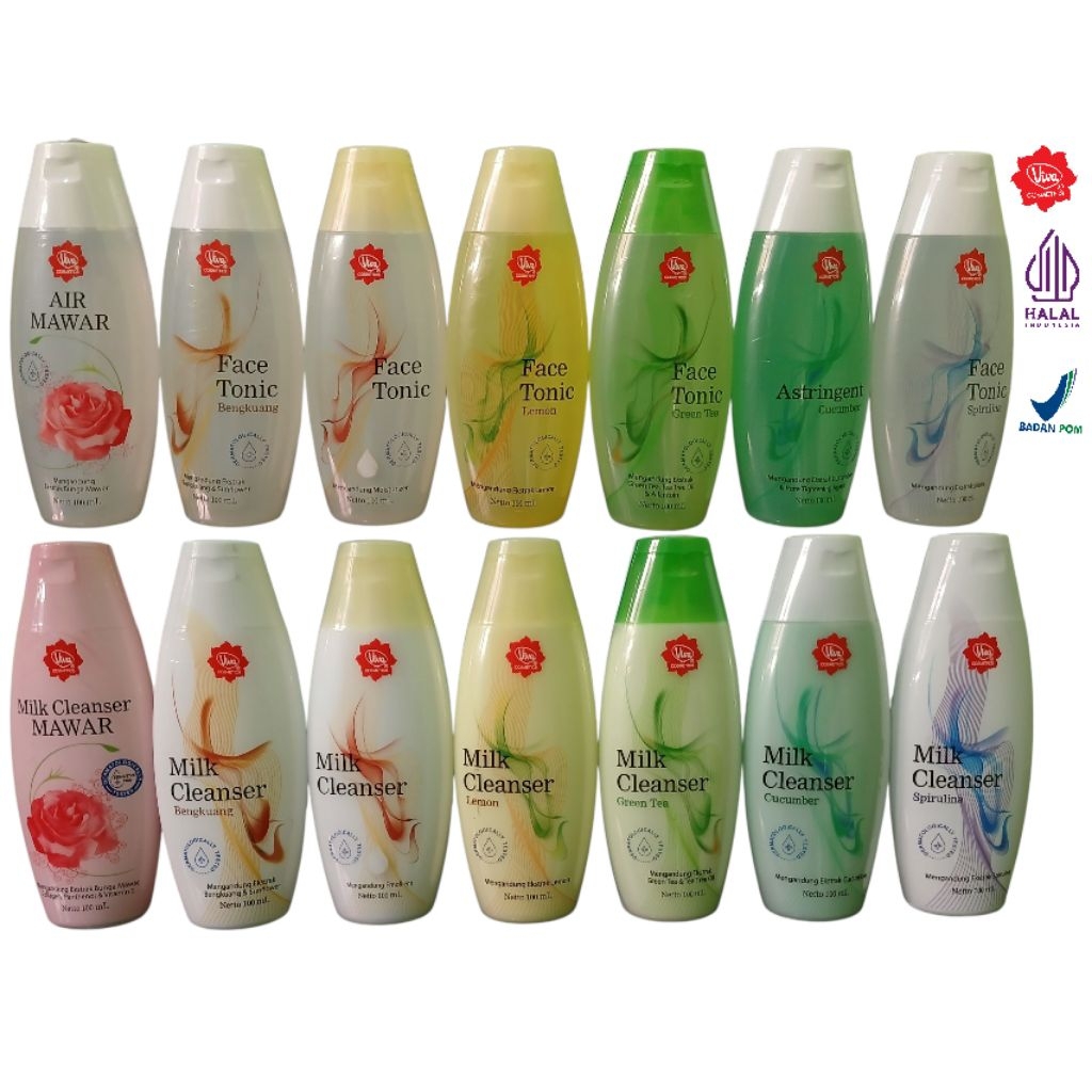 VIVA FACE TONIC & MILK CLEANSER