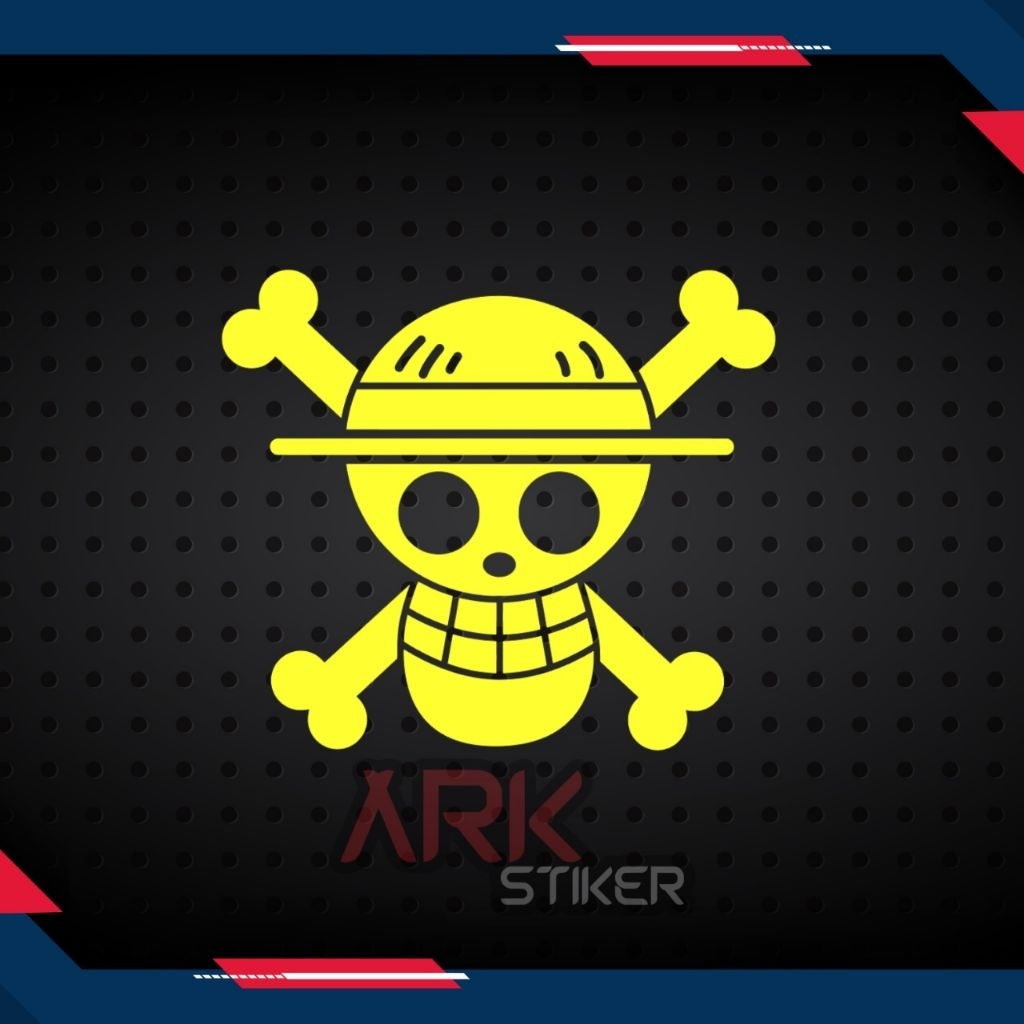 Cutting Sticker One Piece Skull