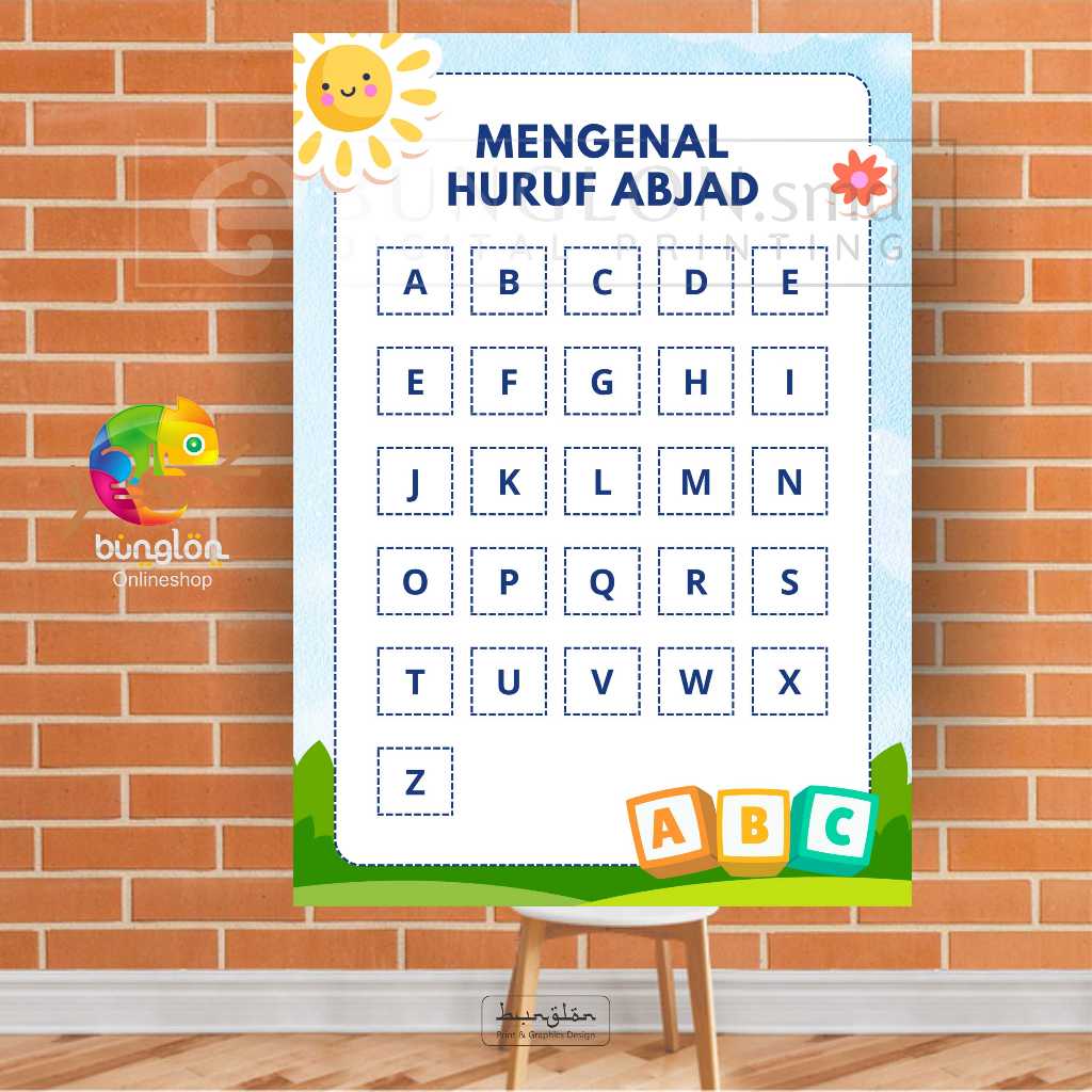 Poster Mengenal Huruf Abjad
