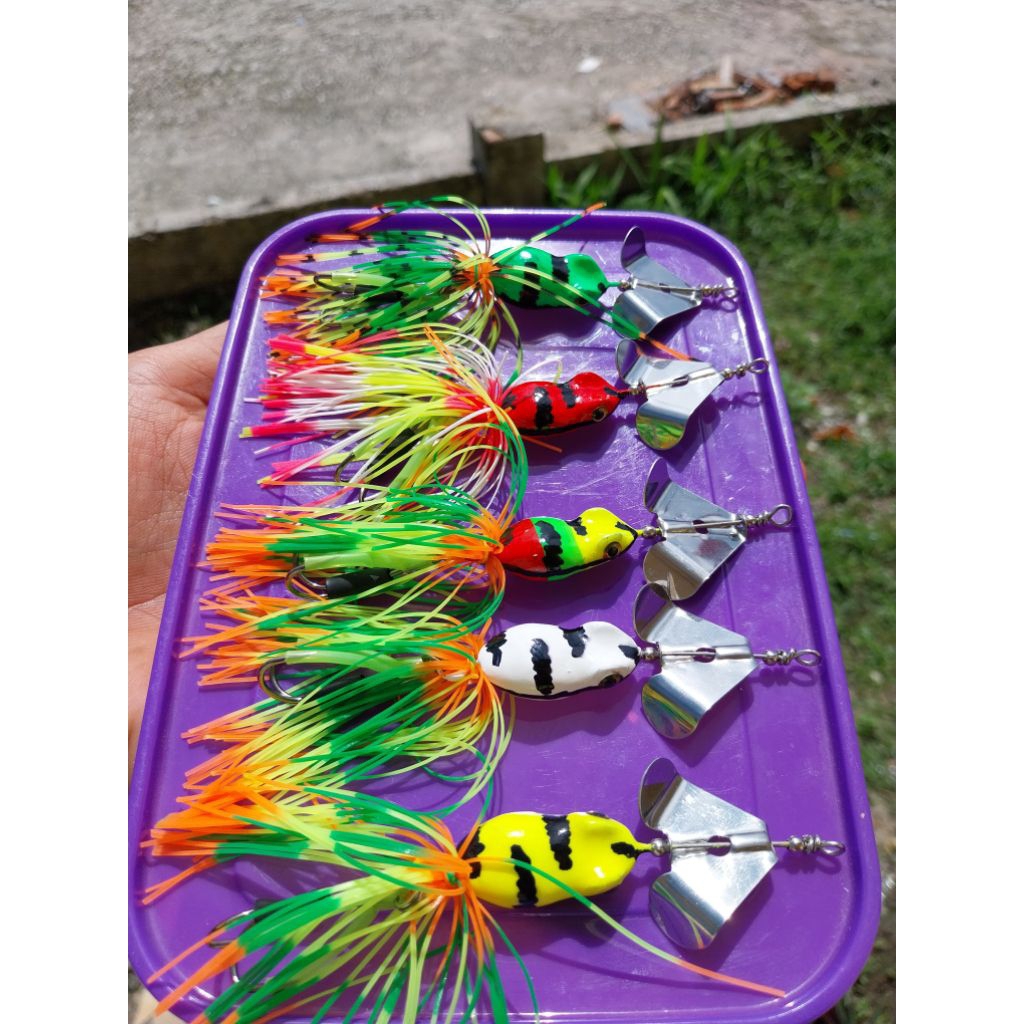 slaisbait mini single propeller umpan casting gabus dll