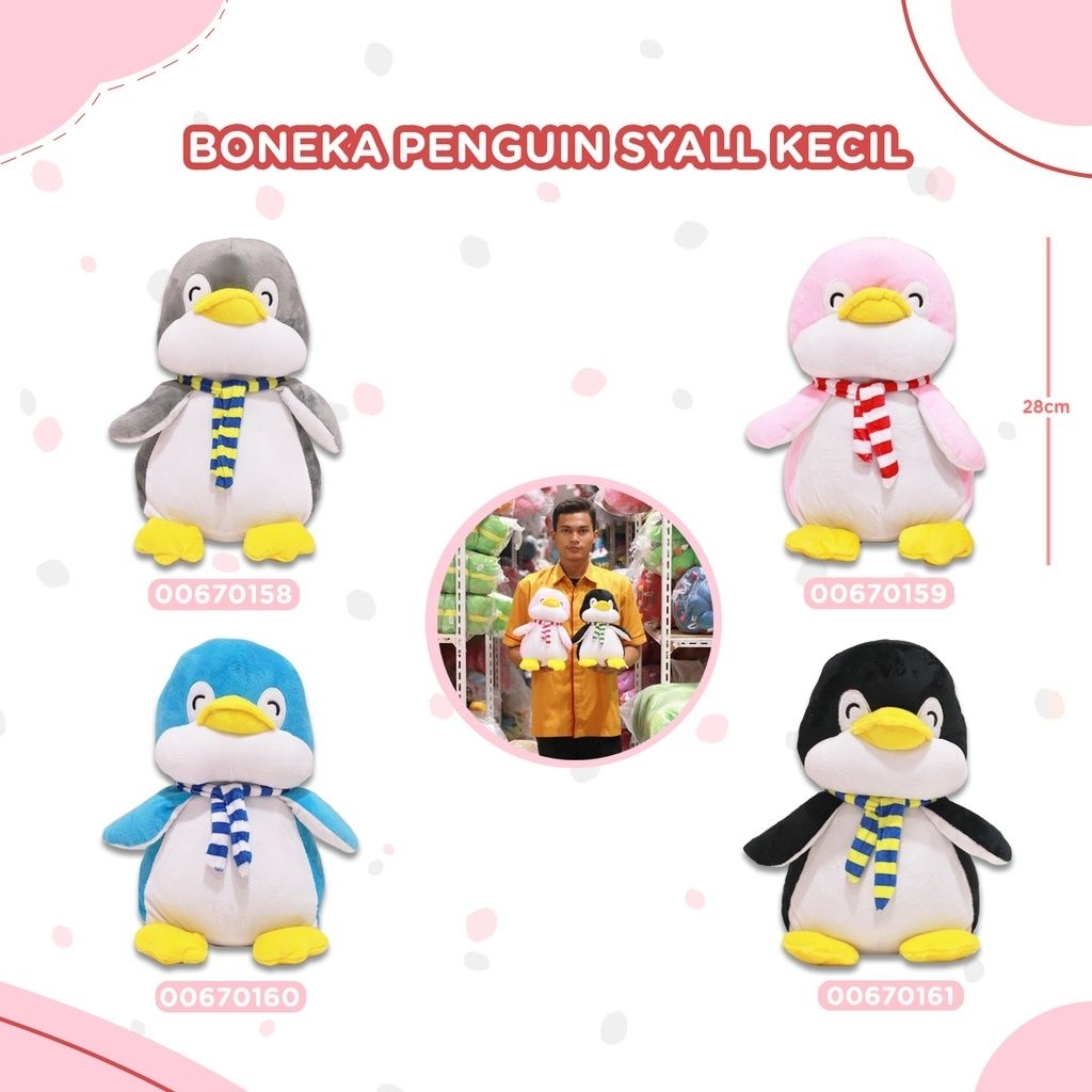 BONEKA PENGUIN SYALL KECIL<br/>