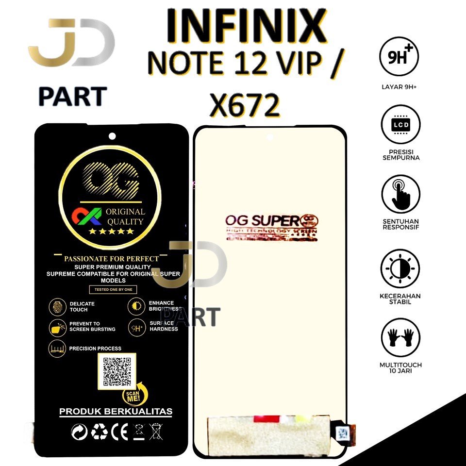 LCD TOUCHSCREEN INFINIIX NOTE 12 VIP / X672 COMPLETE FULLSET