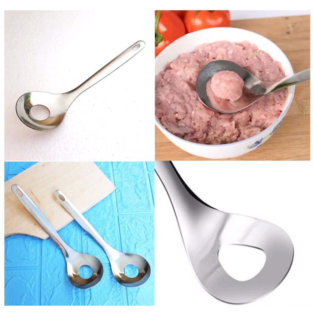 *SENDOK CETAKAN PENTOL BAKSO STAINLESS*