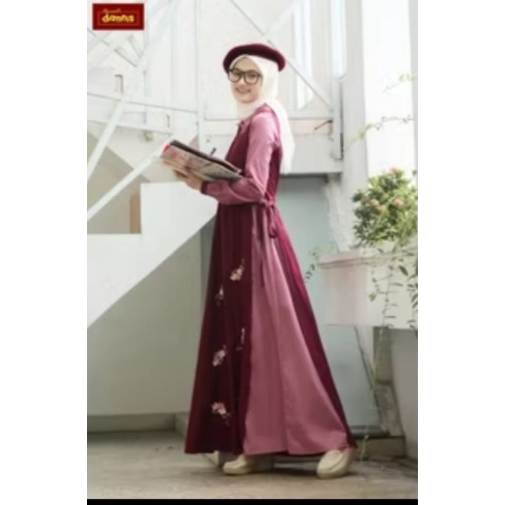 Abaya A230902 size L maroon
