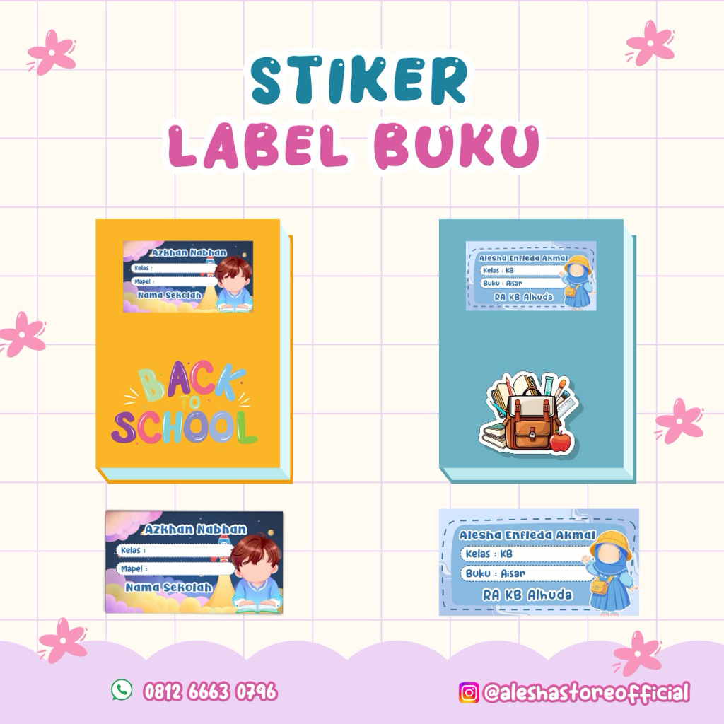 Stiker Label Nama