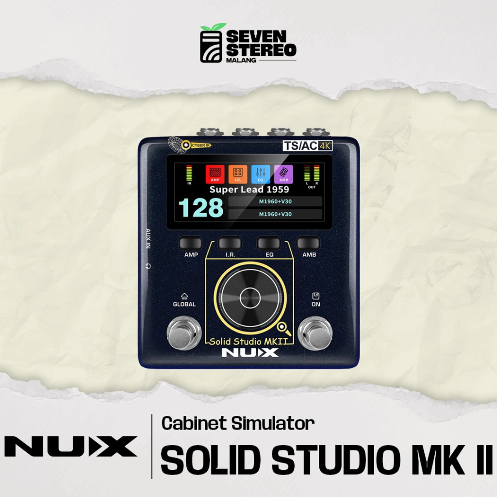 NUX NSS6 NSS 6 Solid Studio MKII – Preamp, Power Amp Simulator & IR Loader dengan TSAC-4K Algorithm