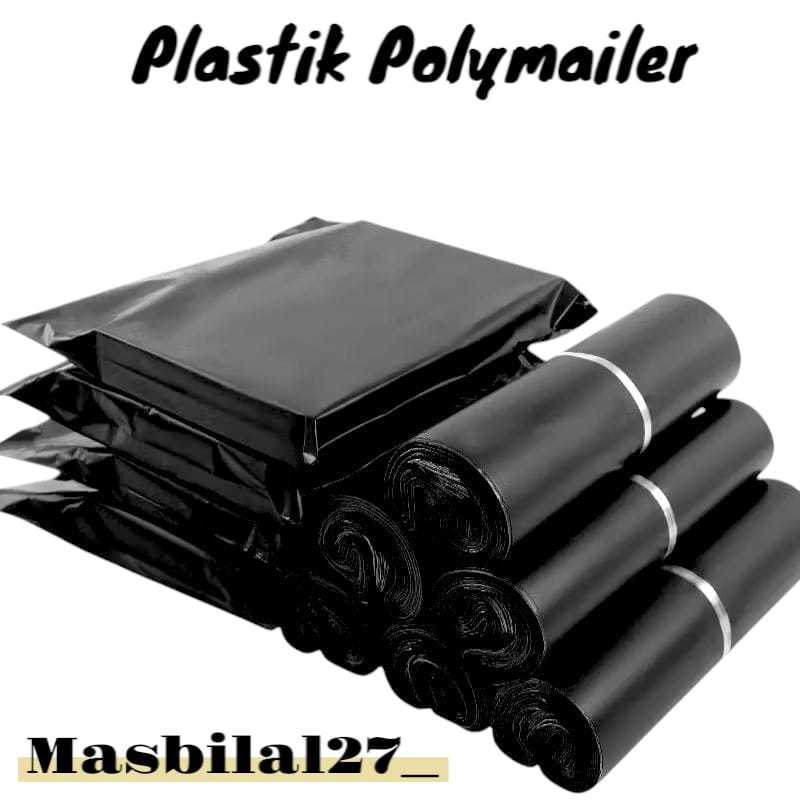 PLASTIK PACKING POLYMAILER HITAM