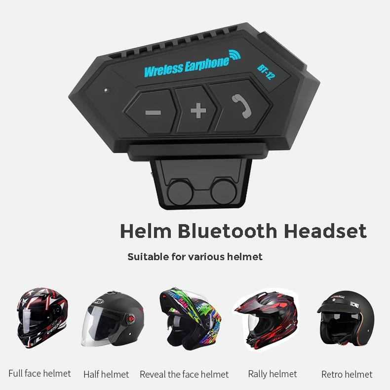 Otoheroes Headset Helm Bluetooth Waterproof with Intercom Feature - BT-12