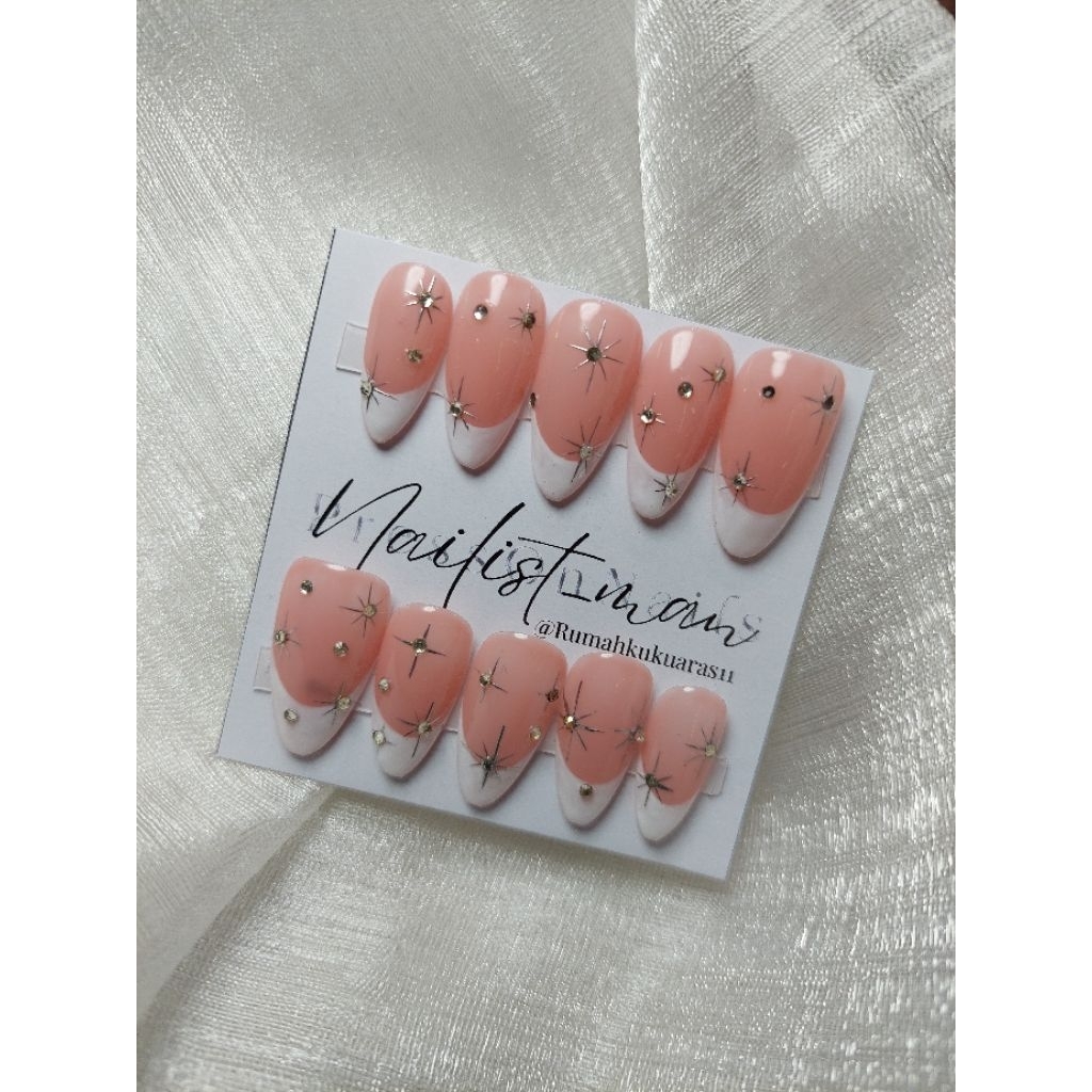 press on nails stars diamond