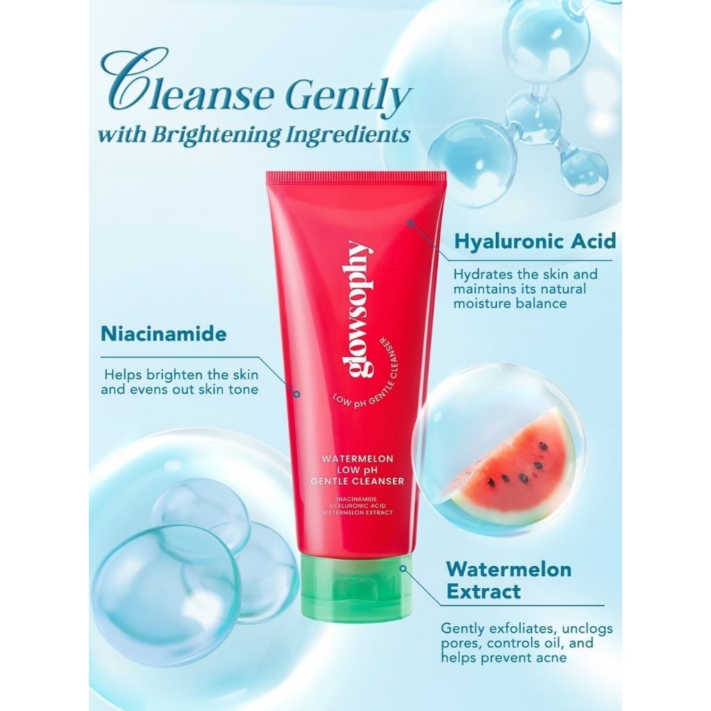 Glowshopy Watermelon Low pH Gentle Cleanser