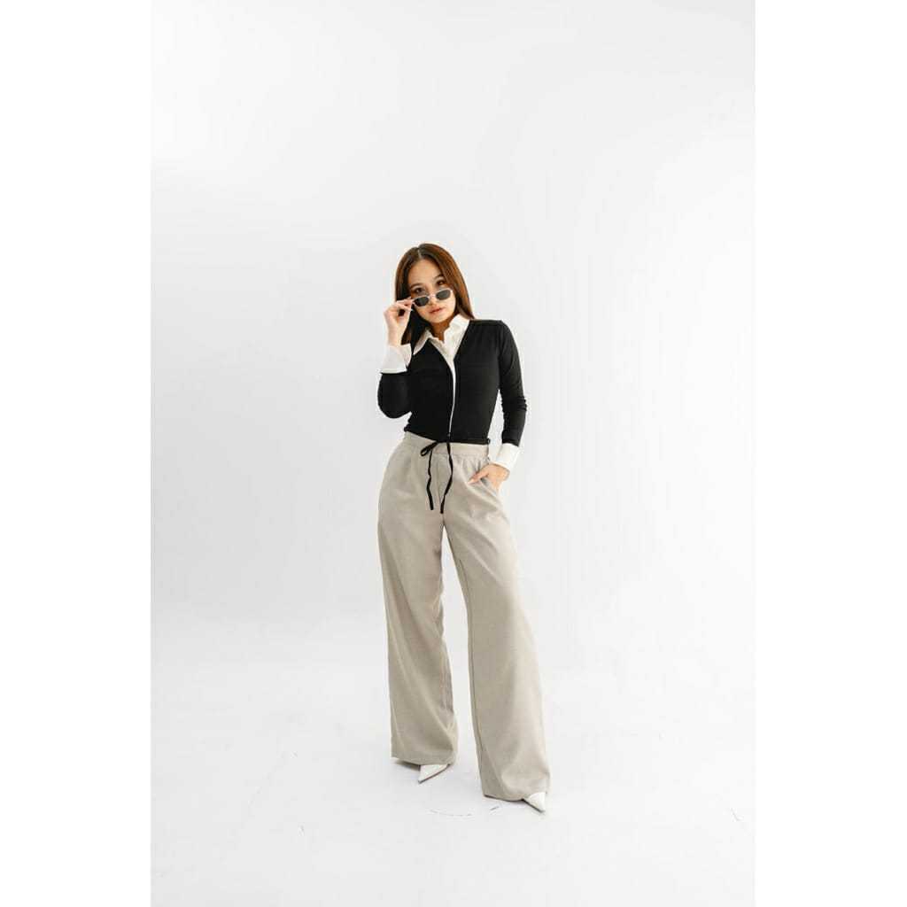 JEANYEE-TWO TONE PANTS
