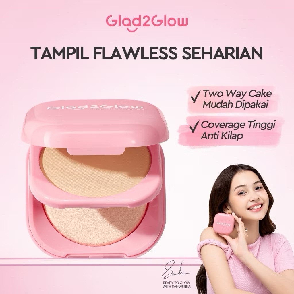 Glad2Glow Perfect Blurring Powder Foundation