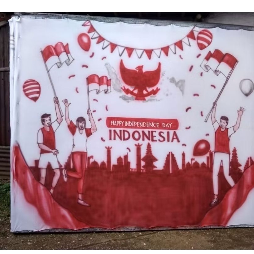 LAYAR LATAR Agustusan 3x2.5m