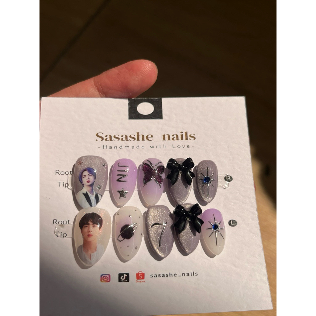 JIN BTS Press On Nails Premium